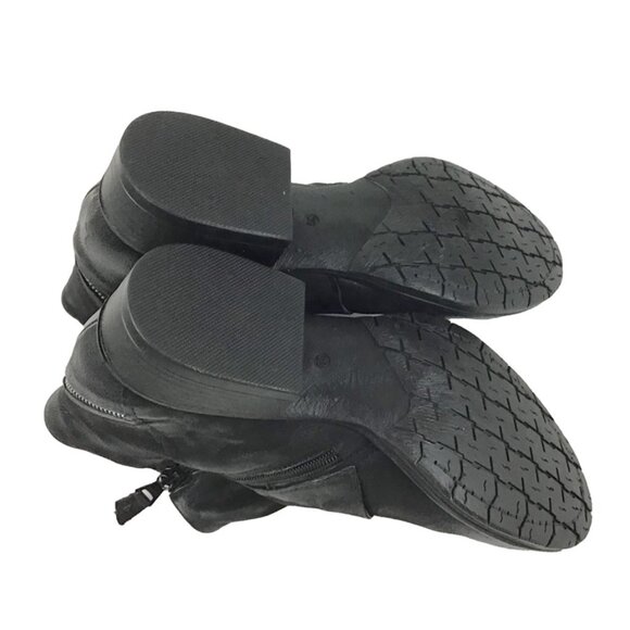 MIZ MOOZ Black Zip Around Leather Short Boot - Picture 9 of 13